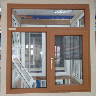Patrón de apertura horizontal marco de ventana de PVC de estilo europeo diseño de 2,5 mm de espesor