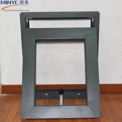 Ventana de toldo conjunto de 45 grados con marco de aluminio de 1,4 mm de espesor y recubrimiento en polvo
