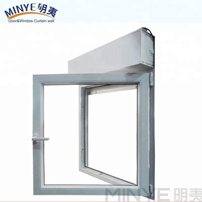 Ventana de persiana rodante manual de grado comercial con perfil de aluminio de 3,0 mm de espesor