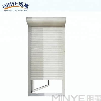 Ventana de persiana rodante manual de grado comercial con perfil de aluminio de 3,0 mm de espesor