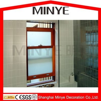 1.4mm espesor de perfil Arco de diseño superior de baño ventana de aluminio deslizante vertical OEM