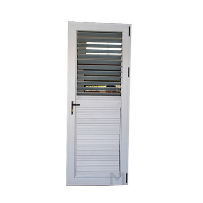 Punto de acceso de entrada de estilo swing de aluminio holandés de vidrio doble abierto de puerta única