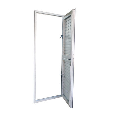 Punto de acceso de entrada de estilo swing de aluminio holandés de vidrio doble abierto de puerta única
