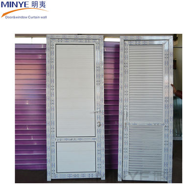 Materiales principales PVC de color blanco puerta de revestimiento Upvc/pvc con puerta única de tablón fijo