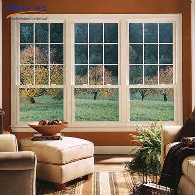 Ventanas de vidrio de aluminio blanco con diseño de estilo español de Shanghai
