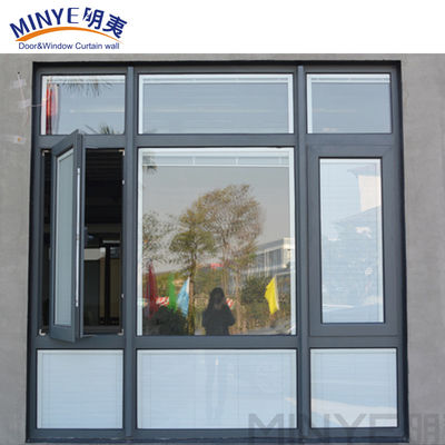 Estilo de diseño de tiras de goma EPDM Moderno Cuadro de aluminio Casement Ventana Ventana de imagen