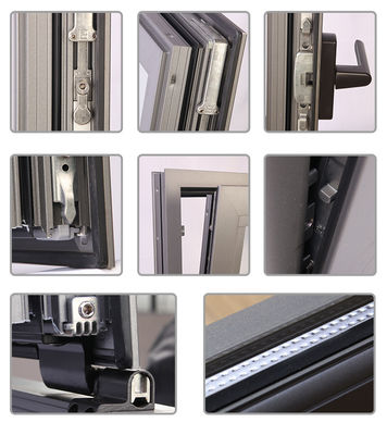 Buen sellador de ruptura térmica de aluminio con doble vidrio templado