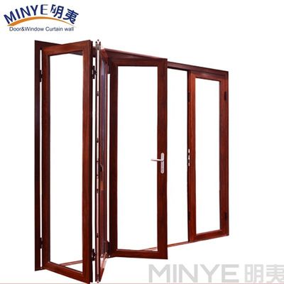 Puerta de vidrio doble plegable que ahorra energía La solución perfecta para la decoración moderna del hogar