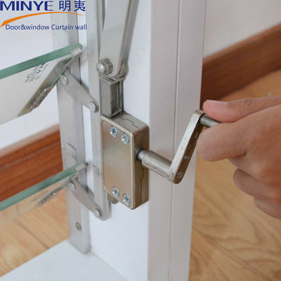 Perfiles personalizados de diseño de luvas de aluminio de vidrio con operador de rotogear