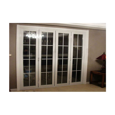 Puertas correderas bi-plegables en pared divisoria insonorizada Puertas de acordeón acabadas duraderas