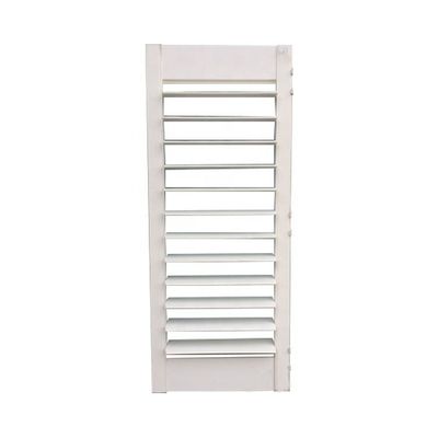 Patrón de apertura horizontal Francia Persianas de PVC / Plantación de Louver Estilo de diseño moderno