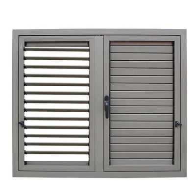 Tamaño personalizado Persianas y persianas de plantación de aluminio para ventanas interiores Manijas de perfil