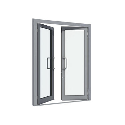 Puertas de vidrio con diseño elegante sin marco y superficie terminada