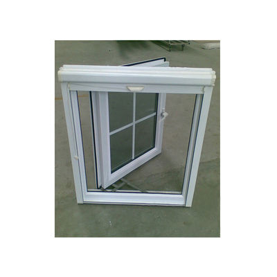 Swing Open estilo de aluminio de aleación Casement Ventana con el diseño de parrillas de ventana de hierro simple