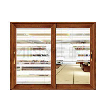 Puerta corredera de aluminio de almacén y ventanas de doble acristalamiento con característica de aislamiento térmico