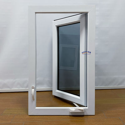 Cuadro de plástico Ventana de doble cristal Ventana de revestimiento de PVC para el mercado residencial de América