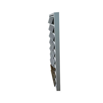 Precio asequible Aluminio hermético antirrobo Jalousie Ventana de cristal