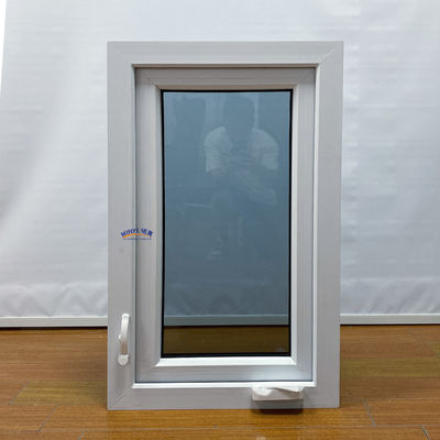 Tamaño personalizado Ventanas de PVC blanco con doble acristalamiento