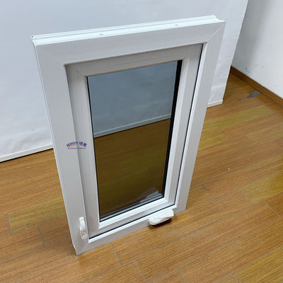 Tamaño personalizado Ventanas de PVC blanco con doble acristalamiento