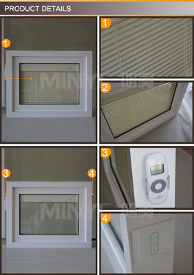 Ventanas de aluminio con bandas de goma EPDM dentro de ventanas de vidrio para edificios de oficinas