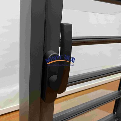 Cerradura de aluminio de aleación y vidrio para el exterior de la casa europea al estilo estadounidense