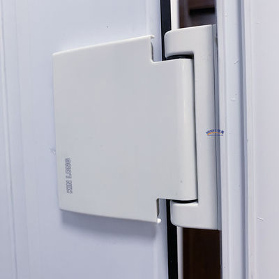Puerta de doble vidrio templado de estilo francés con bisagra vertical de UPVC para puertas de enchufe de PVC