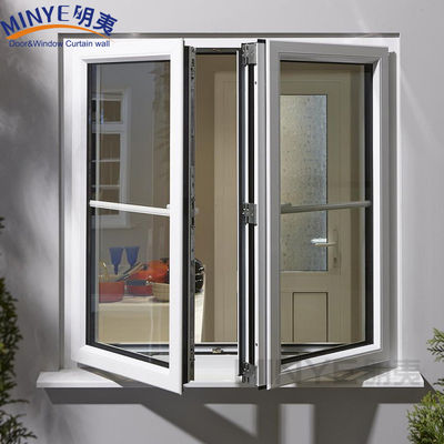 Diseños de puertas de ventanas de parrilla de hierro para vidrio moderno Casement de aluminio de ventanas estilo moderno