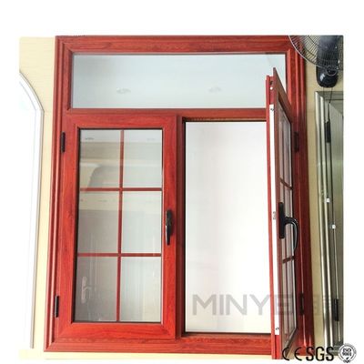 Diseños de puertas de ventanas de parrilla de hierro para vidrio moderno Casement de aluminio de ventanas estilo moderno