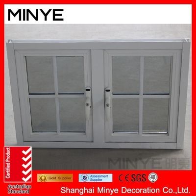 Diseños de puertas de ventanas de parrilla de hierro para vidrio moderno Casement de aluminio de ventanas estilo moderno