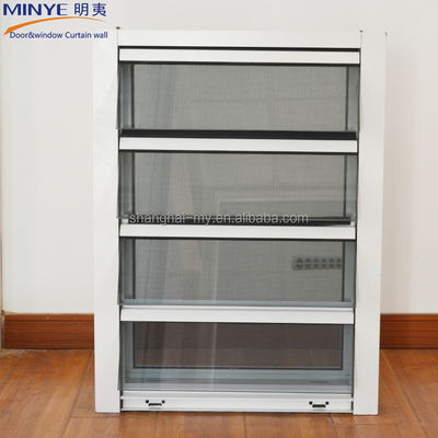 Cortinas de vidrio de aluminio de color personalizado con pantalla de mosca y material principal de aluminio