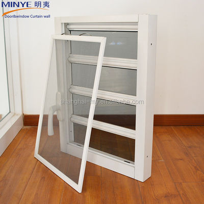 Cortinas de vidrio de aluminio de color personalizado con pantalla de mosca y material principal de aluminio