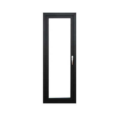 Puerta de bisagra de vidrio de entrada frontal con hardware chino y aleación de aluminio