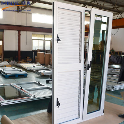 Ventana de aluminio con doble acristalamiento de doble acristalamiento con superficie terminada