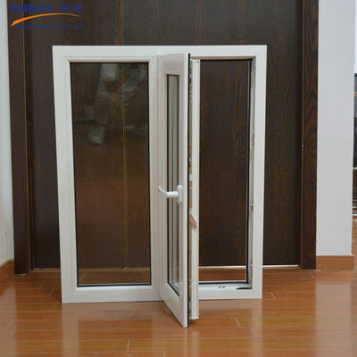 Ventana de revestimiento UPVC de ahorro energético con apertura y aislamiento térmico