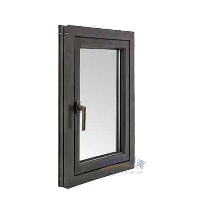 Ventana de doble acristalamiento aislada del sonido AS2047 de aluminio exterior de baja resistencia