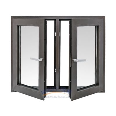 Planes de ventanas de la casa de extrusión de aluminio para ventanas de carcasa Color de perfil blanco para cumplir