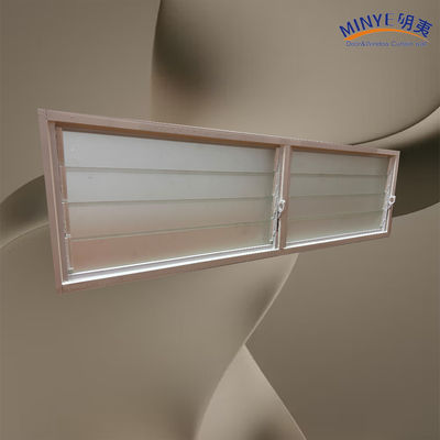 Ventana de persiana de vidrio de aluminio de doble revestimiento con operación de manejo fácil