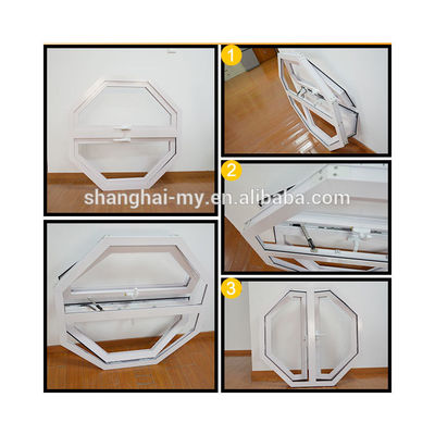 5mm-12mm de vidrio en forma de círculo de espectros doble panel giratorio de ventana de carcasa para el flujo de aire y la estética