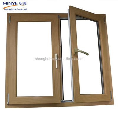 Ventana de aluminio de piso a techo con pantalla de nylon y espesor de perfil de 3,0 mm