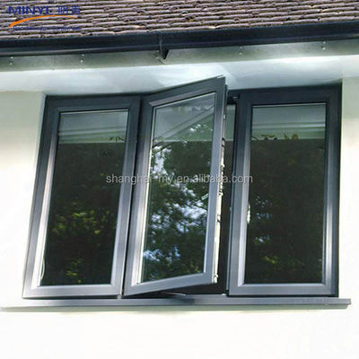 Ventana de aluminio de piso a techo con pantalla de nylon y espesor de perfil de 3,0 mm
