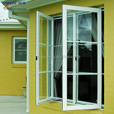 Ventana de aluminio de piso a techo con pantalla de nylon y espesor de perfil de 3,0 mm