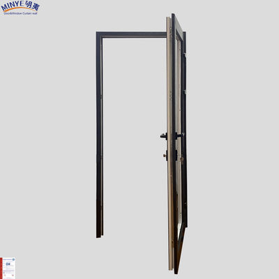 Estilo de diseño moderno colgante vertical de puerta UPVC para villa hecho de aluminio