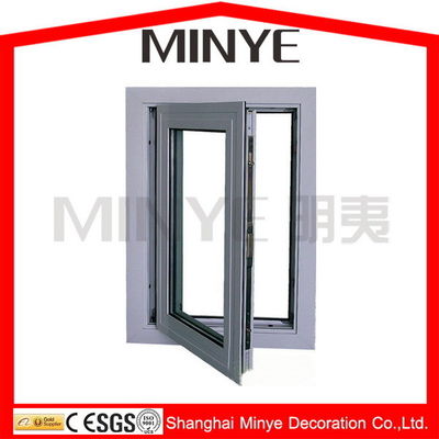 Apartamento de hardware chino o alemán de primer nivel Cuadro de aluminio Ventanas con bisagra lateral