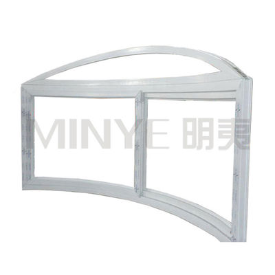 Diseño de ventanas de esquina de balcón de aluminio con apertura horizontal y marco de vidrio templado
