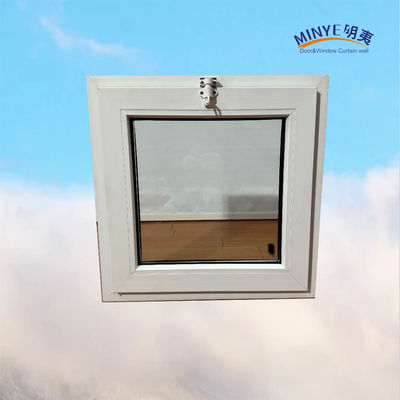 Ventana de doble vidrio templado UPVC en estilo moderno para Australia Marco de plástico