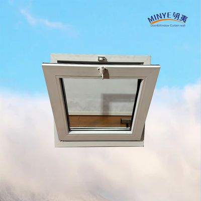 Ventana de doble vidrio templado UPVC en estilo moderno para Australia Marco de plástico