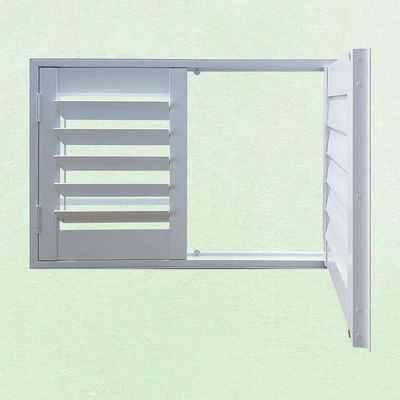 Ventilación de aire Ventana de persiana de vinilo La mejor opción para la ventilación de almacenes