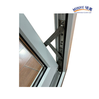 Ventana de doble vidrio templado UPVC en estilo moderno para Australia Marco de plástico