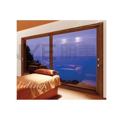 Color de perfil personalizado Puerta corredera de patio gris oscuro para diseño exterior de vidrio grande
