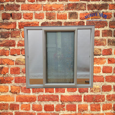 Ventana corredera moderna de UPVC con vidrio de doble color y hardware alemán